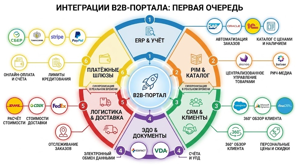 B2B-портал: какие интеграции нужны в первую очередь